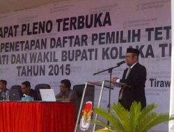 KPU Koltim Tetapkan 83.225 DPT
