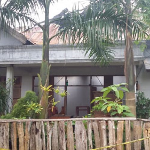 Kondisi Rumah Pasca ebakaran Nampak Lengang, foto : Bensar