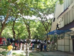 Korsleting Listrik, Kantor Bupati Muna Nyaris Di Lalap Si Jago Merah