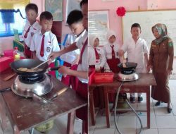Siswa SDN 1 Lapai Praktek Memasak