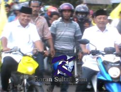 Pasangan “Aman” Naik Motor Daftar Ke KPU