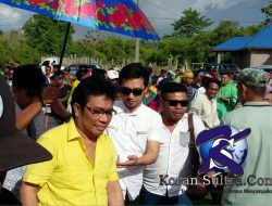 Ribuan Massa Pendukung Jemput Pasangan “Istana Kita” Daftar di KPU Mubar