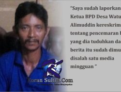 Pencemaran Nama Baik, PJS Kades Watuliu Laporkan Ketua BPDnya ke Polisi