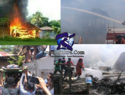 Tiga Rumah Terbakar di Kolut , 1 Orang Tewas Terpanggang Api