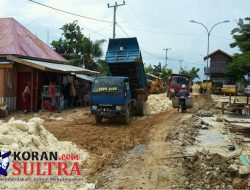 Proyek JEMNAS Rusaki Jalan di Muna, Pemda Perbaiki Dengan Swadaya
