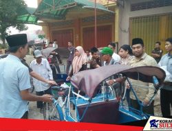 Jaksa Kolaka Berikan Bantuan Sembako kepada Tukang Becak