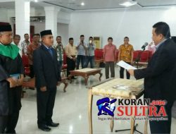 Bupati Lantik Yayat Fariki Jadi Dirut PDAM Muna