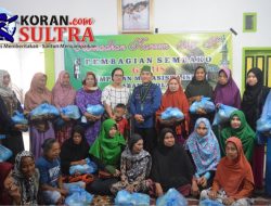 Jelang idhul fitri HMI Kolaka, Lakukan Pembagian Sembako Secara Gratis