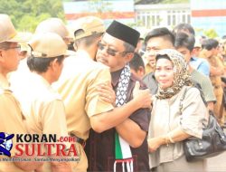 Rusda Mahmud Lepas Jabatan Bupati Kolut, Wakil Bupati tidak Hadir