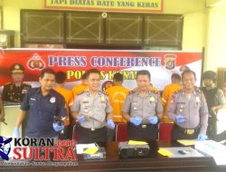 Polres Konawe Rilis Tindak Kejahatan Pencurian Selama Ramadhan, Dua Residivis Kembali di Ringkus