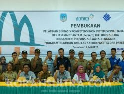 Antam – BLK Gelar Pelatihan Berbasis Kompetensi di Pomalaa