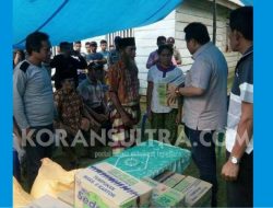 Bupati Muna Beri Bantuan Sembako Terhadap Korban Banjir