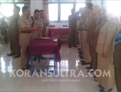 Sekda Lantik Belasan Kepsek di Konawe, Ini Pesannya..