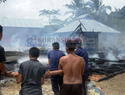 Rumah Tukang Pijat di Koltim Ludes Dilalap Sijago Merah