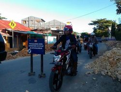 Pemkab Muna Perlebar Jalur provinsi Didalam Kota