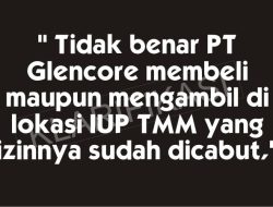 PT Kasmar Tiar Raya Beri Kuasa PT Glencore Eksploitasi Nikel di Kolut