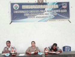 Pemerintah Desa Horongkuli Rapat Rencana Penyusunan Kerja Anggaran 2018