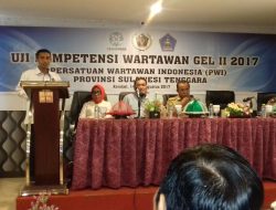 Oktober Mendatang, PWI Sultra Kembali Menggelar Uji Kompetensi Wartawan