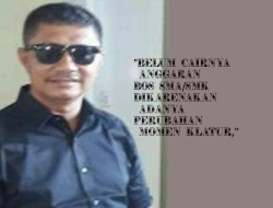 BOS Triwulan II Belum Cair, ini Penyebabnya