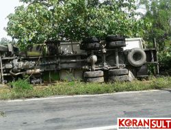 Sudah Dua Kali Truk Milik PT MTP Terbalik di Kolut, Ternyata ini Penyebabnya