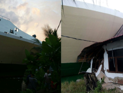 Jetliner Tabrak Bangunan Syahbandar Kendari