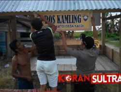 Bhabinkamtibmas Katoi Bangun 7 Pos Kamling di Kolut