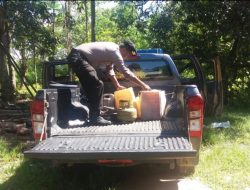 Polsek Watubangga Gelar Operasi Cipkon, Puluhan Liter Miras Diamankan