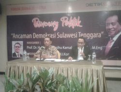 Rektor Unilaki Diskusi Politik Bersama Jurnalis di Sultra