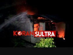 Diduga Korsleting Listrik, Satu Rumah Warga di Kolut Terbakar