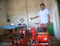 Cegah Kebakaran Lahan, PT Sari Siapkan Alat Shibaura