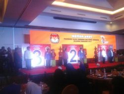 Tiga Paslon Gubernur Sultra Resmi Mendapatkan Nomor Urut