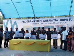 Peresmian Infrastruktur Program CSR PT. Antam di Desa Tambea