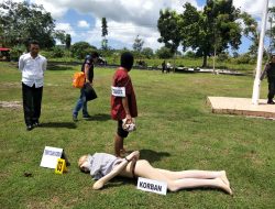 POLRES WAKATOBI GELAR REKONTRUKSI PEMBUNUHAN YT