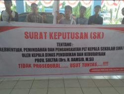 Berunjuk Rasa Soal Pengangkatan Kepsek SMA, Demonstran Minta Gubernur Copot Kadisdikbud