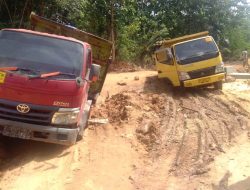 Setelah Kandas 10 Jam, Truk Pengangkut Ore Asal Konawe Akhirnya Lolos