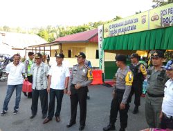 Bersama Wabup, Kapolres Kolut Tinjau Pospam Tobaku
