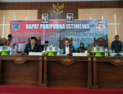 Upacara Peringatan HUT Kabupaten Muna Ke 59 “Sepi”, Banyak Kursi Terlihat Kosong