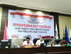 KPU Konawe Terima Berkas Pendaftaran Bacaleg 16 Parpol,  Satu Resmi Ditolak