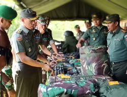 Paban Tiga SIAPSAT SOPSAD Mabes TNI AD, Tinjau Kesiapan Satgas Pamtas RI-PNG