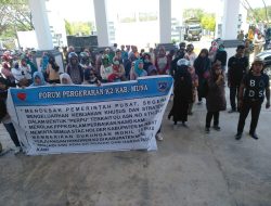 Demonstran K2 di Muna Tolak Pengakatan P3K