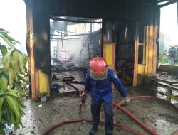 Tabung Gas Meledak, Satu Unit Kios di Kolaka Terbakar