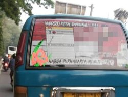 KPU Melarang Pemasangan Stiker Caleg di Mobil Umum dan Dinas