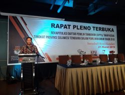 KPU Konawe Tetapkan DPTb Tahap II, 900 an Warga Terdaftar Pemilih Masuk dan Keluar