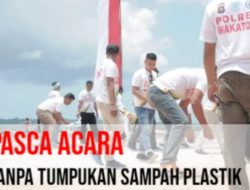 Kapolres Gelorakan Wakatobi Bebas Sampah Plastik