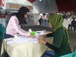 KPU Muna Gelar Simulasi Pemilu Pemungutan Suara