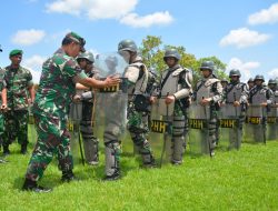 Pastikan Kesiapan Pasukan,  Pangdam Hasanuddin Cek Satgas Pemilu di Sultra