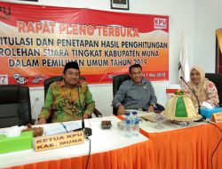 Kamis, KPUD Muna Umumkan Caleg Tingkat II yang Terpilih