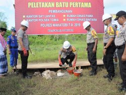 Peletakan Batu Pertama Pembangunan di Polres Wakatobi