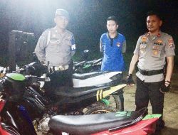Polsek Tirta Amankan Puluhan Motor Knalpot Bogar di Malam Takbiran
