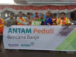 PT Antam Peduli Bantu Korban Banjir di Konut